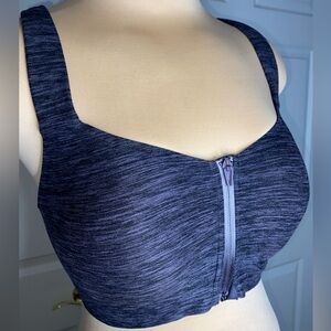 Victoria’s Secret Knockout Sports Bra – Size 32DDD – Gray/Purple – High Impact